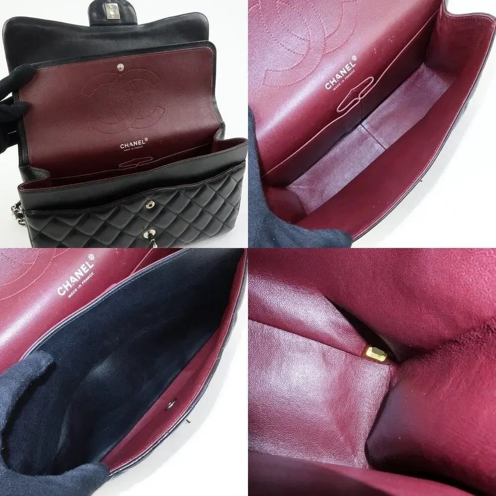 Chanel Lambskin Leather Classic Flap Bag 30 Black